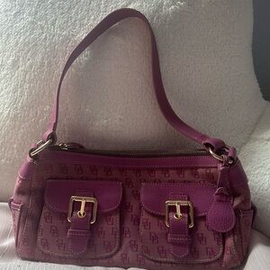 pink medium dooney and burke shoulder bag